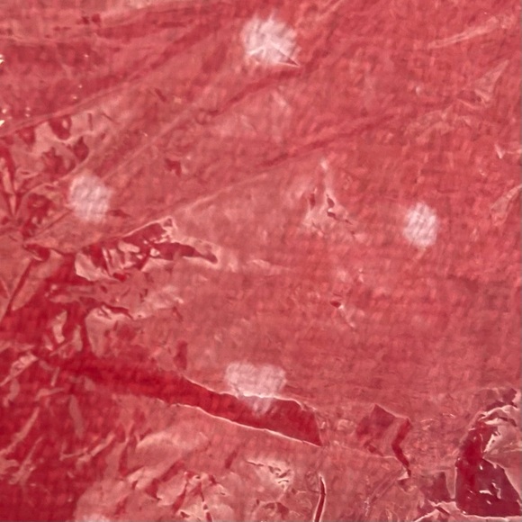 LAURA ASHLEY Fleece Pajama Bottoms & Fuzzy Pink Sock Set Red Pink Dot PJ Pants - Picture 6 of 8